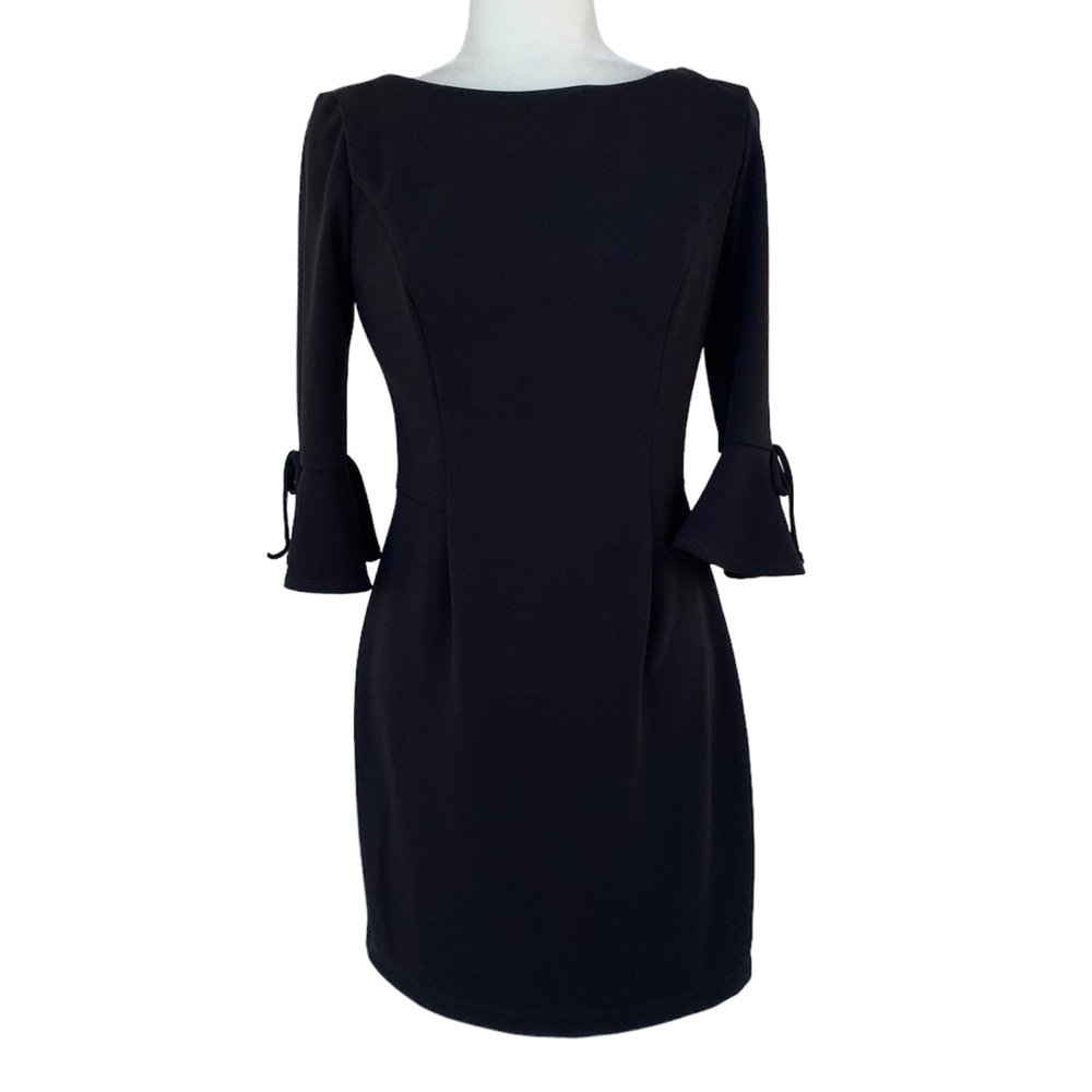 Vintage B Darlin Little Black Dress with Flutter Sleeves